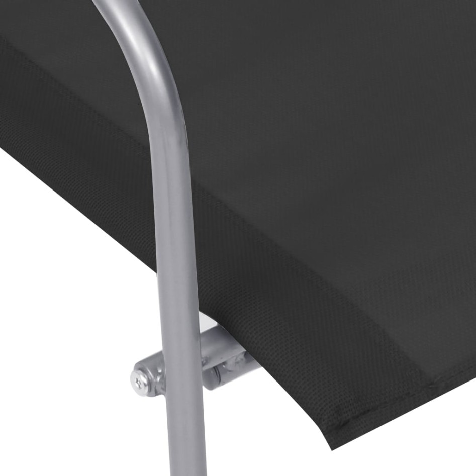 Juego de muebles de jardín 4 piezas tela y acero