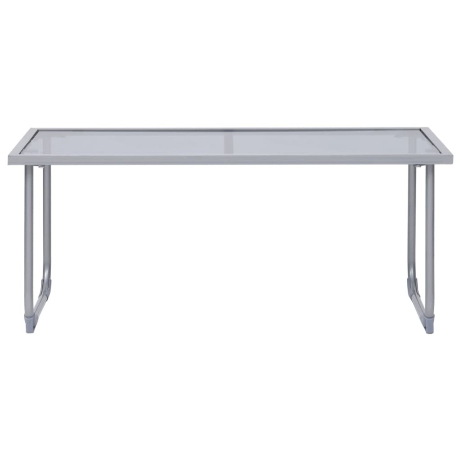 Juego de muebles de jardín 4 piezas tela y acero