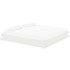 Estructura de cama madera maciza blanca 200x200