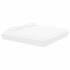 Estructura de cama madera maciza blanca 200x200