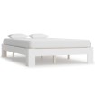 Estructura de cama de madera maciza de pino blanco 140x200 cm