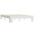 Estructura de cama de madera maciza de pino blanco 140x200