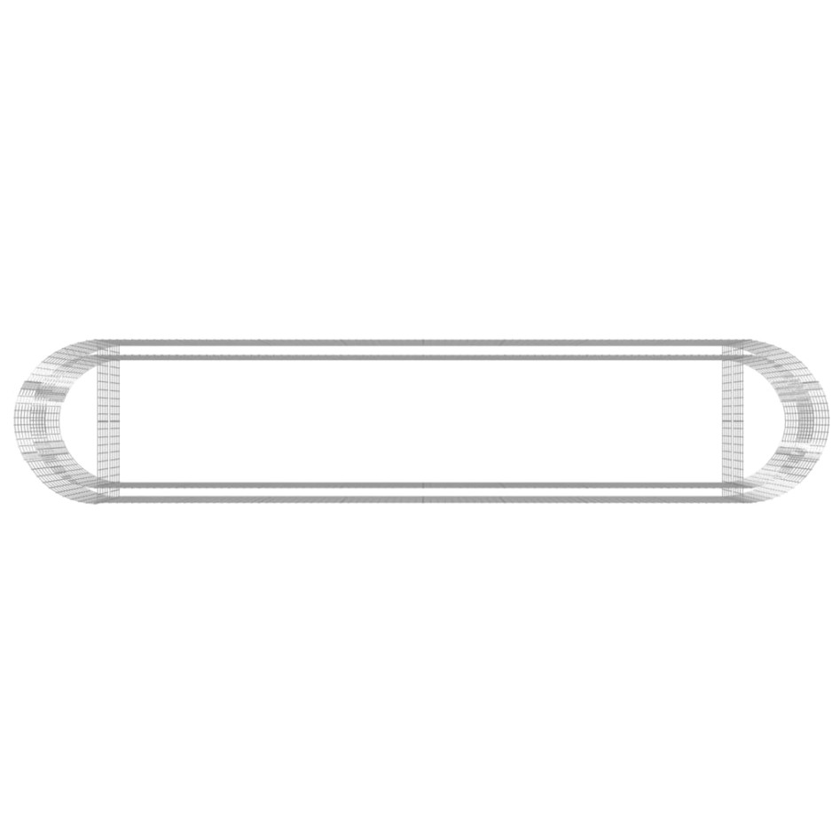 Arriate de gaviones de hierro galvanizado 500x100x100