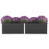 Arriate de WPC gris 250x100x54