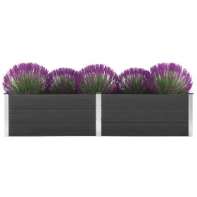 Arriate de WPC gris 250x100x54
