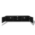 Mueble de TV negro brillo 140x40,5x35