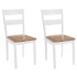 Sillas de comedor 2 unidades madera maciza de caucho