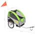 Remolque para bicicletas gris y verde 30