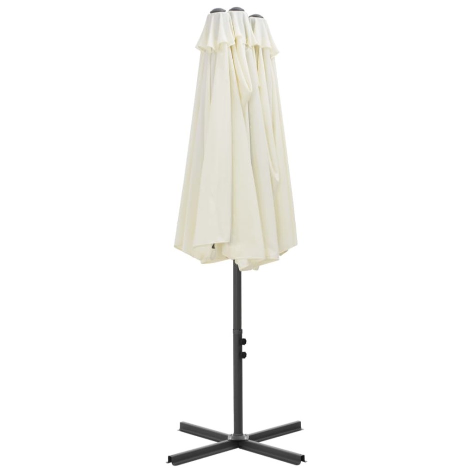 Sombrilla de jardín con palo de aluminio 460x270 cm