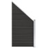 Panel de valla WPC gris 95x(105-180)