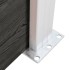 Panel de valla WPC gris 95x(105-180)