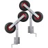 Set de 2 soportes de doble rueda de remolque de barco 59-84