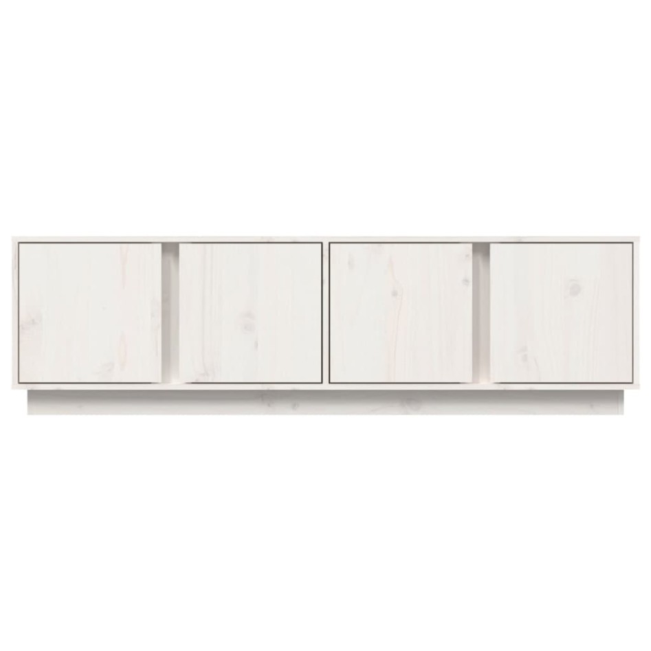 Mueble de TV madera maciza de pino blanco 140x40x40