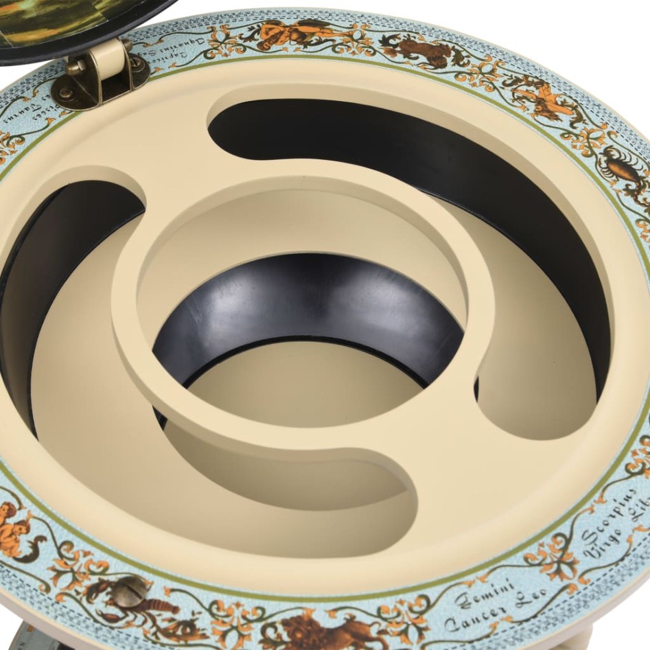 Mueble bar de bola del mundo madera de eucalipto