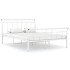 Estructura de cama de metal blanco 140x200