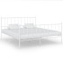 Estructura de cama de metal blanco 180x200