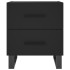 Mesitas de noche 2 uds madera ingeniería negro 40x35x47,5