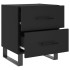 Mesitas de noche 2 uds madera ingeniería negro 40x35x47,5