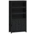 Aparador alto madera maciza de pino negro 80x35x154