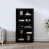 Aparador alto madera maciza de pino negro 80x35x154