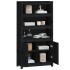 Aparador alto madera maciza de pino negro 80x35x154
