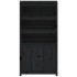 Aparador alto madera maciza de pino negro 80x35x154