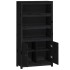 Aparador alto madera maciza de pino negro 80x35x154