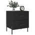 Mesitas de noche 2 uds madera ingeniería negro 40x35x47,5