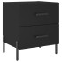 Mesitas de noche 2 uds madera ingeniería negro 40x35x47,5