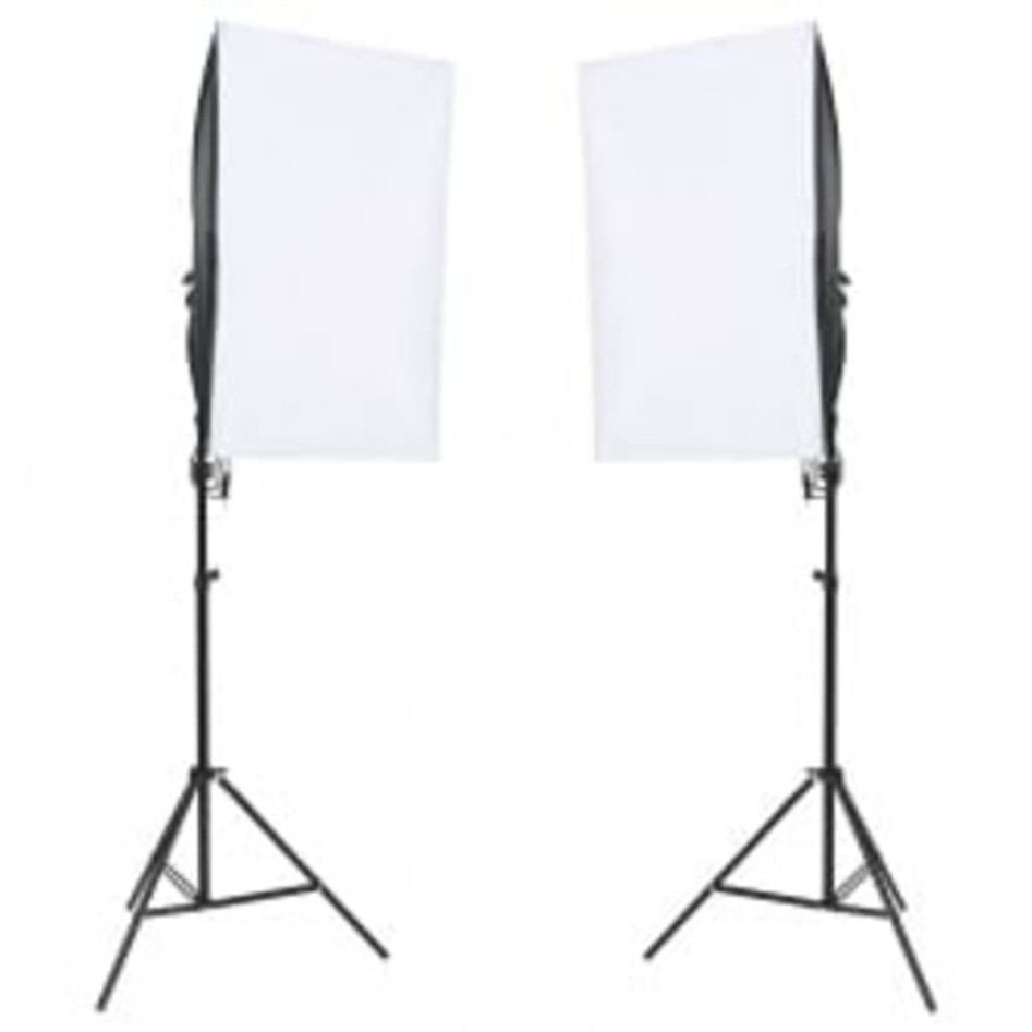 Kit de estudio fotográfico con set de luces, fondo y