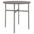 Juego de comedor jardín 3 piezas ratán sintético gris