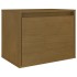 Muebles para TV 7 piezas madera maciza de pino marrón