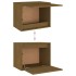 Muebles para TV 7 piezas madera maciza de pino marrón