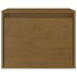 Muebles para TV 7 piezas madera maciza de pino marrón