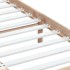 Estructura de cama de madera maciza 150x200