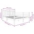 Estructura de cama de madera maciza 150x200