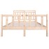 Estructura de cama madera maciza 140x190