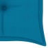 Banco Batavia madera maciza de teca con cojín azul claro 150
