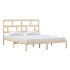 Estructura de cama de madera maciza de pino 160x200