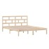 Estructura de cama de madera maciza de pino 160x200