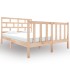 Estructura de cama madera maciza de pino 120x190