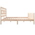 Estructura de cama de madera maciza de pino 160x200