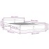 Estructura de cama con cajones doble negro 135x190