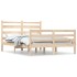 Estructura de cama de madera maciza de pino 160x200
