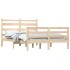 Estructura de cama de madera maciza de pino 160x200