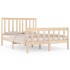 Estructura de cama madera maciza de pino 120x190
