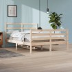 Estructura de cama madera maciza de pino 140x200 cm