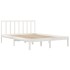Estructura de cama madera maciza de pino blanca 120x200