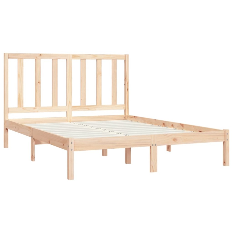 Estructura de cama madera maciza de pino 140x200