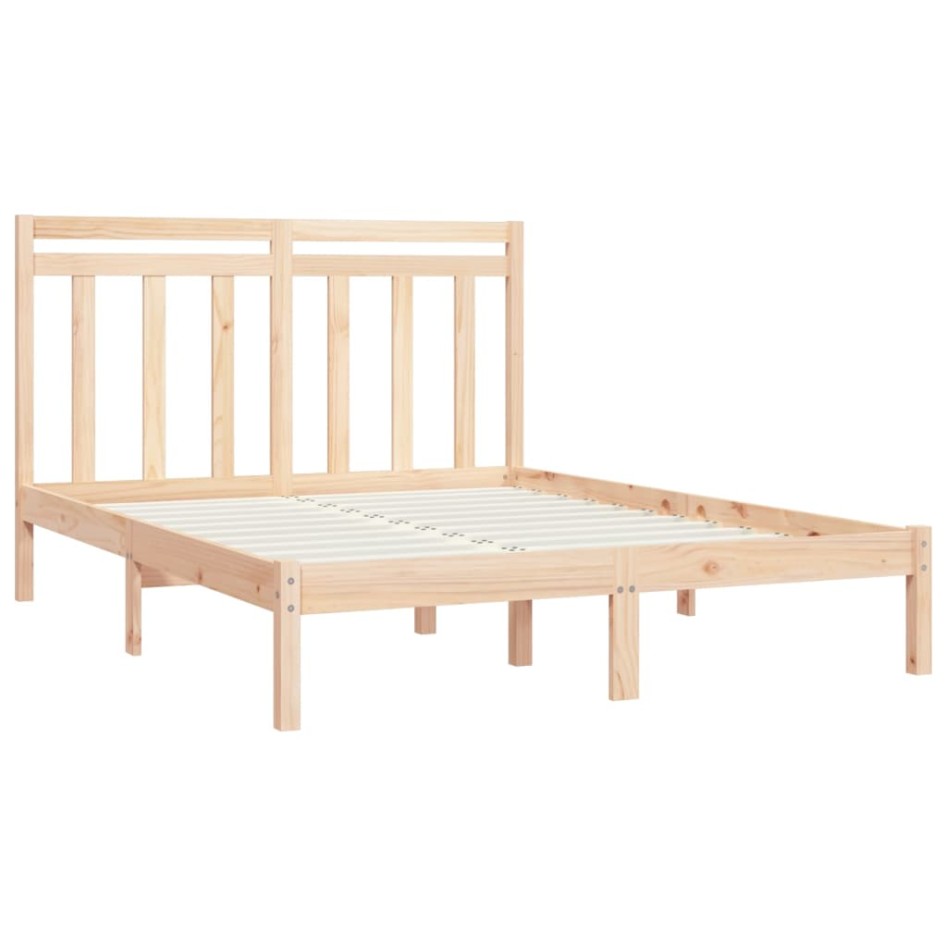 Estructura de cama madera maciza de pino 120x200